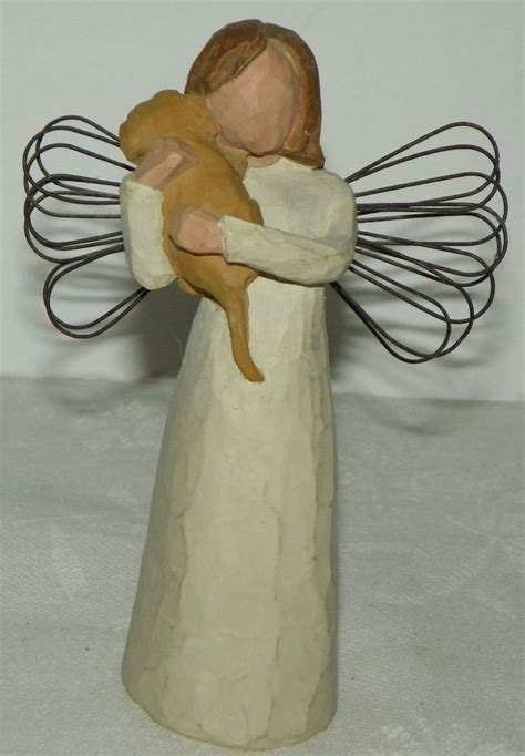 willow tree angel with dog|willow tree friendship figurines.